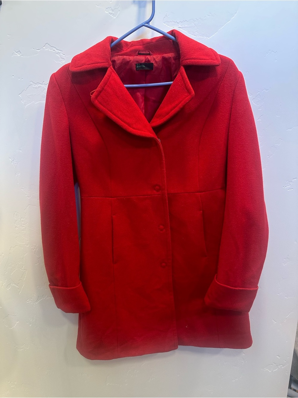 Stile Benetton- Size Small- Red Coat